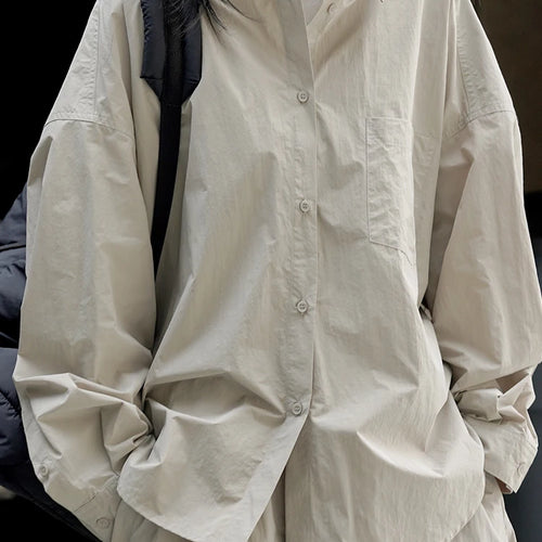 Load image into Gallery viewer, High Elastic Waist Loose Fit Khaki Drawstring Casual Half-body Skirt Women Fashion Tide New Spring Autumn 2025 1DF6695
