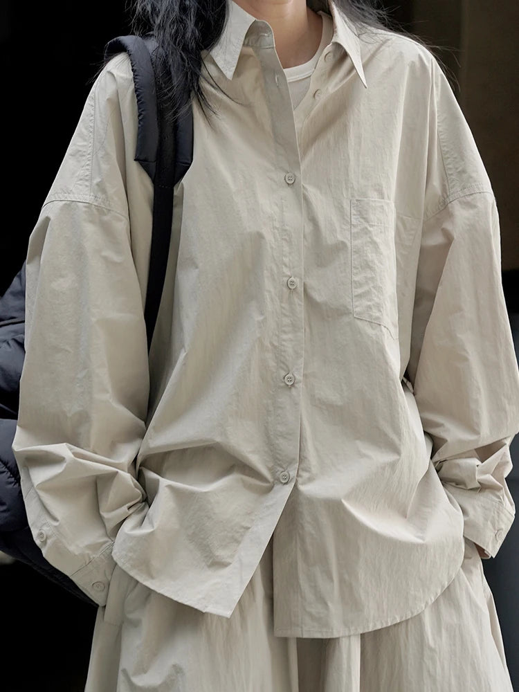 High Elastic Waist Loose Fit Khaki Drawstring Casual Half-body Skirt Women Fashion Tide New Spring Autumn 2025 1DF6695