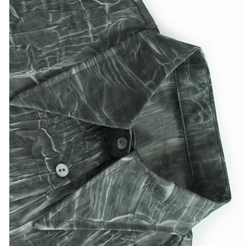 Load image into Gallery viewer, Women Dark Gray Tie Dye Irregular Big Size Blouse New Lapel Long Sleeve Shirt Fashion Tide Spring Autumn 2025 1DH9659
