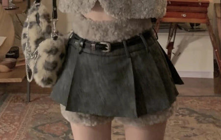 Winter Clothes Women Gray Lamb Wool Jacket 2024 Ropa Mujer Stand Neck Fashion Korean Outwear Y2k Tops Furry Thicked Warm Coat