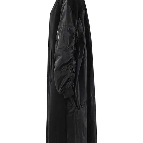 Load image into Gallery viewer, Women Army Green Color-block Big Size Midi Dress New Round Neck Long Sleeve Fashion Tide Spring Autumn 2025 CPG2092
