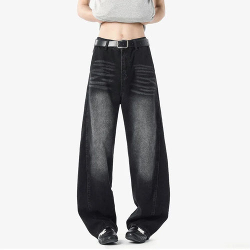 Load image into Gallery viewer, Men's Jeans New American Stylish Solid Color Straight Leg Handsome Trousers Loose Male Light Flared Pants Spring 9W1525
