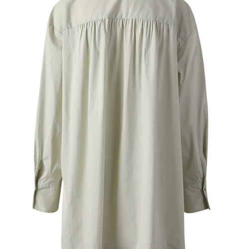 Load image into Gallery viewer, Women Light Green 3d Flower Big Size Blouse New Round Neck Long Sleeve Shirt Fashion Tide Spring Autumn 2025 CPG3308
