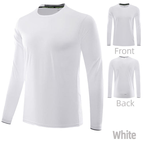 Load image into Gallery viewer, Plus Size Tops Men Sport T-shirt Long Sleeve Running Tees Dry Fit Breathable Training Clothes Gym Sportswear Fitness Sweatshirts
