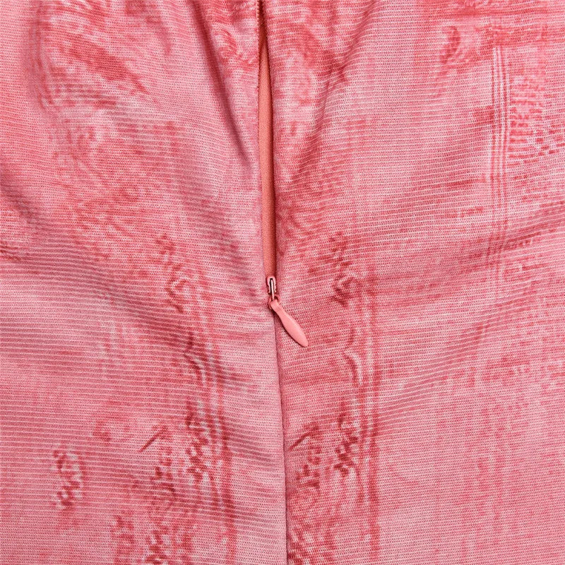 Square Collar Long Sleeve Print Sexy Midi Dress Women Autumn Winter New Bodycon Long Dresses Elegant Club Party Dress