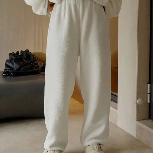 Load image into Gallery viewer, High Elastic Waist Gray Brief Thick Long Wide Leg Pants New Loose Fit Trousers Women Fashion Autumn Winter 2025 1DH1187
