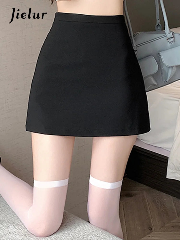 Black Tight Hip Simple Women's Skirts Office Ladies Spring New High Waist Solid Color Sexy Casual Fashion Female Skirt