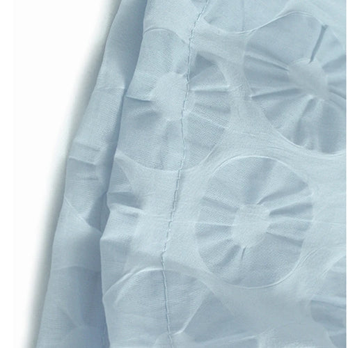 Load image into Gallery viewer, Women Blue Circle Printed Spliced Big Size Midi Shirt Dress New Lapel Short Sleeve Fashion Tide Spring Summer 2025 1DJ1356
