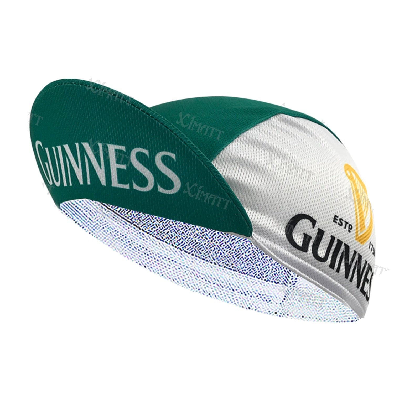 Classic Retro Polyester Green White Letter Series Cycling Caps Outdoor Bike Sport Hats Lightweight Breathable In Summer