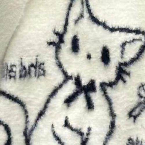 Load image into Gallery viewer, Japanese Oversize Fur Sweater Autumn Cartoon Cat Kawaii Cute Loose Women Pullover Y2k Aesthetic Hole Preppy Style Grunge Tops
