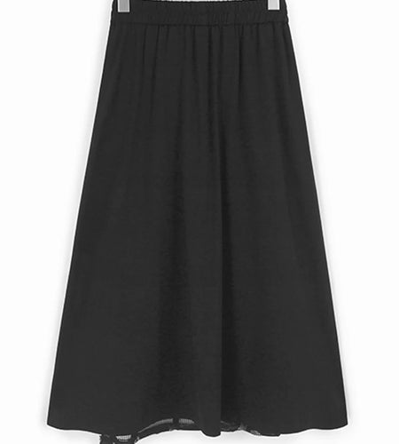 Black Dot T-shirt Hollow Out Skirt Two Pieces Suit New Round Neck Short Sleeve Women Fashion Spring Summer 2025 1DJ1100