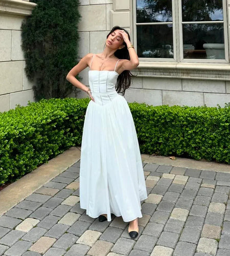 Summer Elegant Dresses for Women 2024 New Arrivals Hollow Out Flare Birthday Party Dresses Midi Print Female Clothing