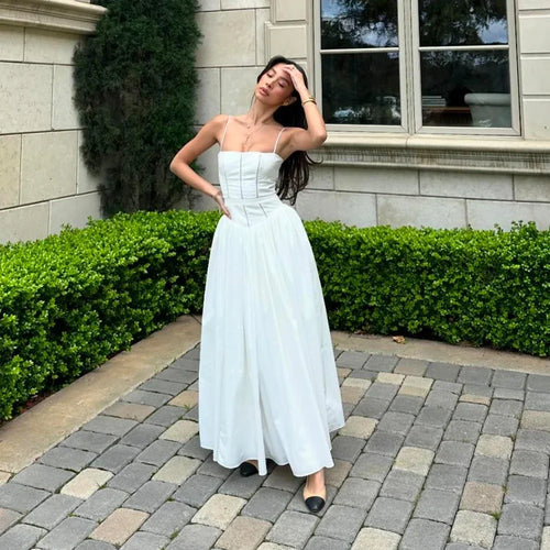 Load image into Gallery viewer, Summer Elegant Dresses for Women 2024 New Arrivals Hollow Out Flare Birthday Party Dresses Midi Print Female Clothing
