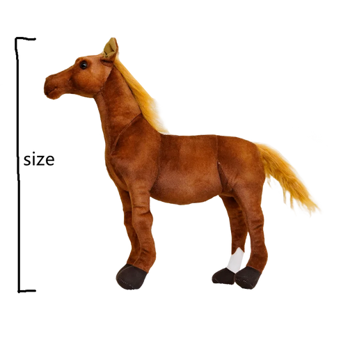 Load image into Gallery viewer, 28-70CM Simulation Horse Plush Toys Cute Stuffed Animal Doll Soft Realistic Horse Toy Kids Newborn Birthday Gift Home Decoration
