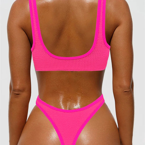 Load image into Gallery viewer, Bandeu Bikini 2025 Sexy Thong Swimwear Women Brazilian Swimsuit Two Pieces Biquini Bandage Bathing Suit
