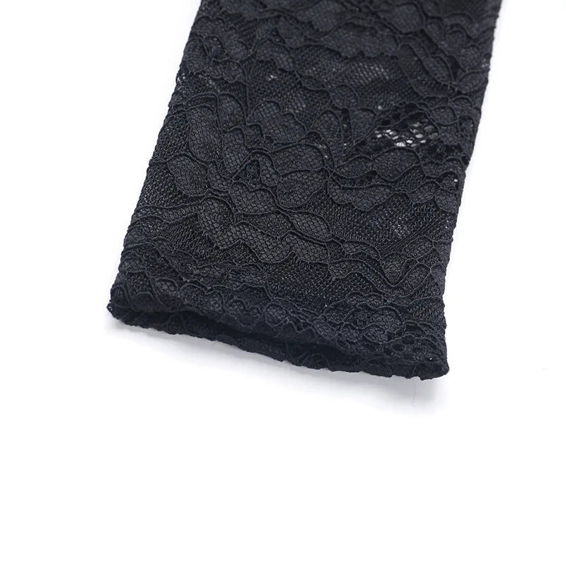 Lace Hollow Out Sexy Maxi Dress For Women Fashion Long Sleeve Thigh High Split Bodycon Club Evening Long Dress Elegant