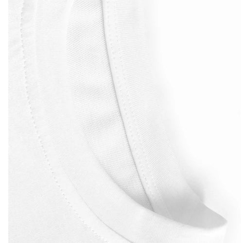 Load image into Gallery viewer, Women White Color-block Pleated Big Size Midi Dress New Round Neck Short Sleeve Fashion Tide Spring Summer 2025 1DJ1439
