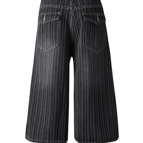 Load image into Gallery viewer, High Waist Black Denim Casual Wide Leg Calf-Length Jeans New Women Trousers Fashion Tide Spring Autumn 2025 CPG3269
