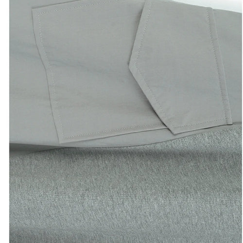 Load image into Gallery viewer, Women Gray Drawstring Pocket Big Size Midi Dress New Round Neck Short Sleeve Fashion Tide Spring Summer 2025 1DJ1193
