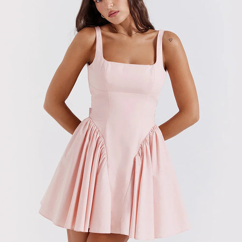 Load image into Gallery viewer, Elegant Sleeveless Bodycon Dress Women Summer New French Dress Sexy Backless Bow Party Club Evening Dress Short Skirt
