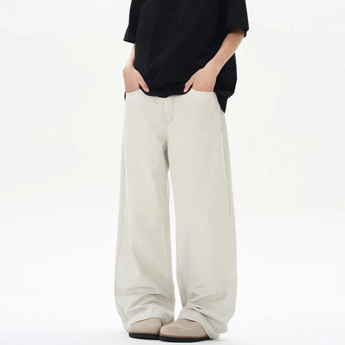 Load image into Gallery viewer, Fashion Men's Wear Simple Wide Leg Male Trousers Spring Summer Men Bottoms 2025 Loose Fit Washed American 9W1318
