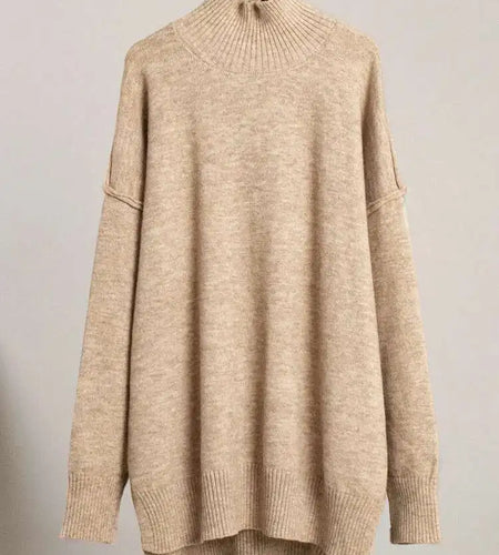 Big Size Red Sweater Wide Leg Pants Two Piece Suit New Turtleneck Long Sleeve Women Fashion Spring Autumn 2025 1DH8550