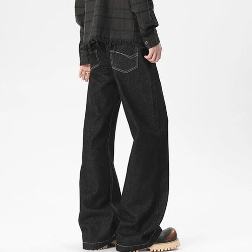 Load image into Gallery viewer, Men's Baggy New American High Steet Solid Color Decoration Straight Leg Trousers Spring Casual Male Trendy 2025 9W1539
