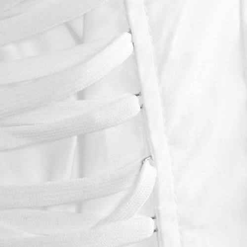 Load image into Gallery viewer, Women White Bandage Pleated Irregular Big Size Blouse New Lapel Long Sleeve Shirt Fashion Tide Spring Autumn 2025 1DJ0341
