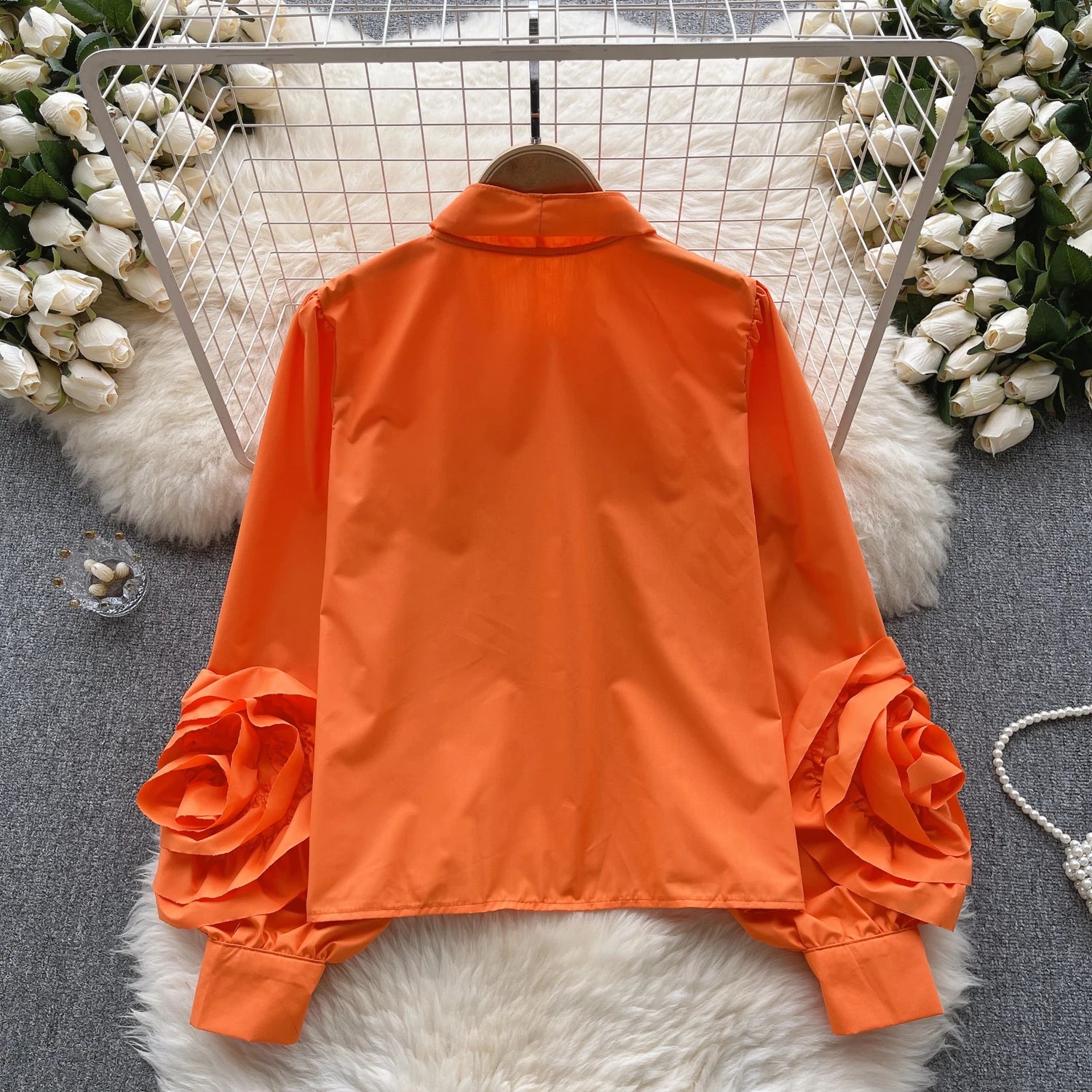 Vintage Solid Women Single Breasted Shirt Long Sleeve Bow Neck Office Lady Elegant Blouses Female Fashion Clothes 2023 Autumn