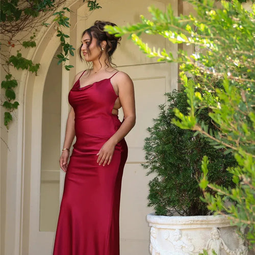 Load image into Gallery viewer, Floral Draped Backless Maxi Long Dress For Women Fashion Spaghetti Strap Sleeveless Bodycon Evening Party Dress Elegant
