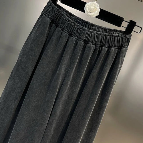 Load image into Gallery viewer, Solid Trousers For Women High Waist Minimalist Casual Loose Wide Leg Pants Female Fashion Style Clothing
