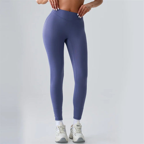 Load image into Gallery viewer, Women's Seamless Leggings Side Pockets Sports High Waist Hip Lifting Tummy Control GYM Tights Workout Fitness Elastic Yoga Pants
