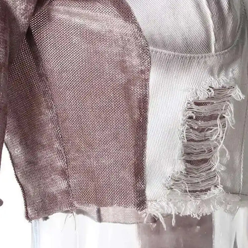 Load image into Gallery viewer, Velvet Denim T-shirt Half-body Skirt Two Pieces Suit New Slash Neck Long Sleeve Women Fashion Spring Autumn 2025 7AB6039
