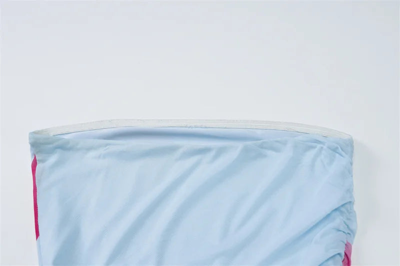 Off-shoulder Print Sexy Maxi Dress Women Gown Summer New Strapless Sleeveless Backless Bodycon Long Dress Elegant