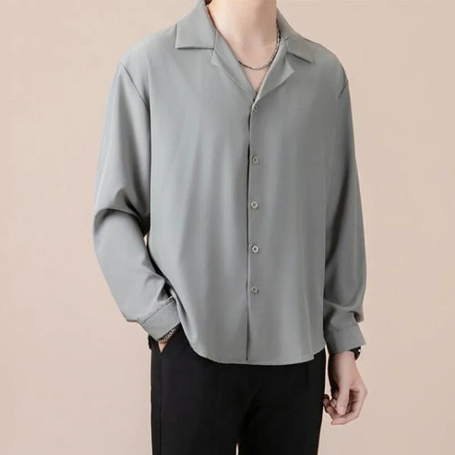 Load image into Gallery viewer, Male Shirts Spring Autumn Tide Loose Casual Style Men's Long Sleeved Turn-down Collar New Fashionable Shirts 9W120501
