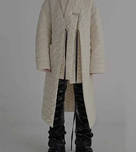 Apricot Scarf Big Size Hooded Cotton-padded Coat Long Sleeve Women Parkas Fashion Tide New Autumn Winter 2025 CP17590