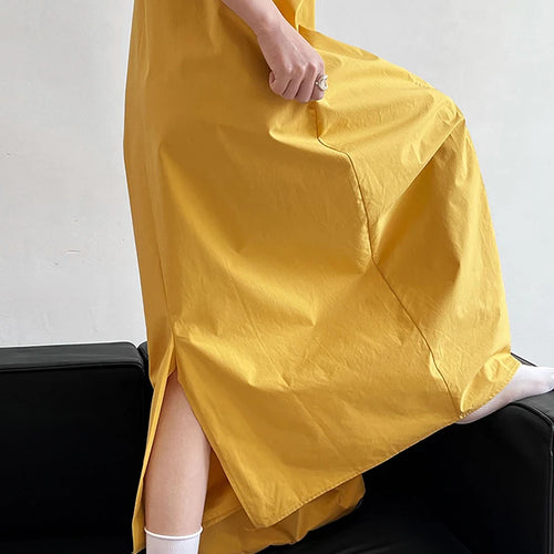 Load image into Gallery viewer, Women Blue With Bag Brief Elegant Long Vest Dress New Round Neck Sleeveless Fashion Tide Spring Autumn 2025 1DJ1112
