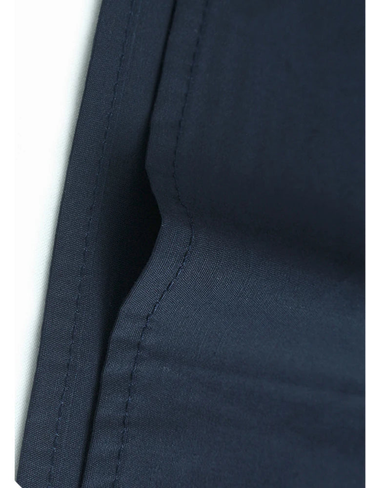 Women Blue Ruffles Spliced Pocket Big Size Midi Dress New Round Neck Short Sleeve Fashion Tide Spring Summer 2025 1DJ1325