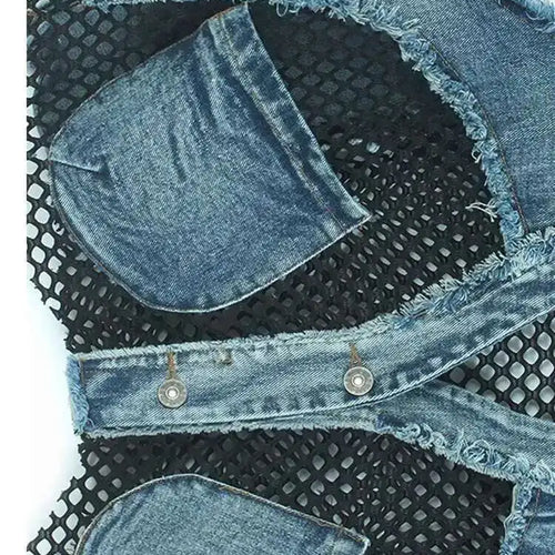 Load image into Gallery viewer, Big Size Denim Vest Wide Leg Pants Two Piece Suit New V-Neck Sleeveless Women Fashion Tide Spring Autumn 20251DH9963
