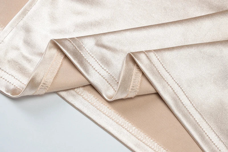 V-neck Sleeveless Neck-mounted Backless Ribbon Thigh Split Maxi Dress Women Elegant Sexy Evening Dress Ladies Outfits