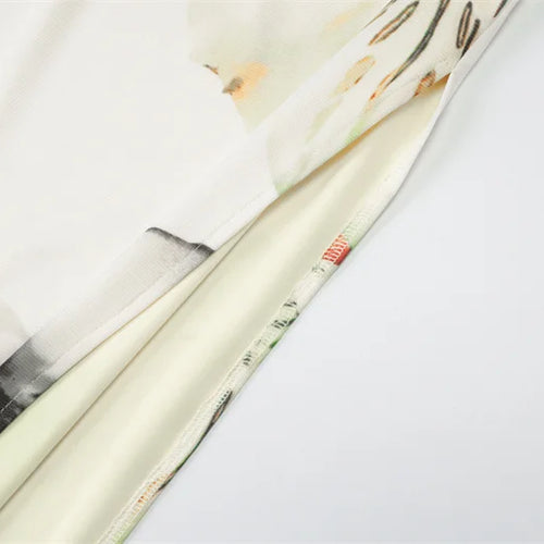 Load image into Gallery viewer, Mesh Print Skirt Two Piece Sets Women Halter Backless Tank Tops And Maxi Skirt Female Slim Summer Split Dress Sets
