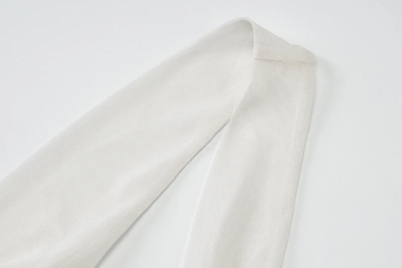 Halter Deep V Neck Backless Sexy Mini Dress For Women Robe Solid Sleeveless High Waist Ruffled Club Party Dress