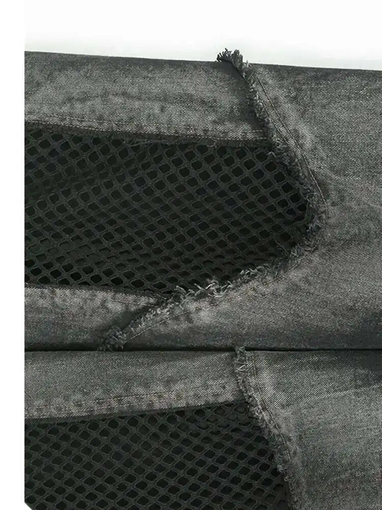 Big Size Denim Vest Wide Leg Pants Two Piece Suit New V-Neck Sleeveless Women Fashion Tide Spring Autumn 20251DH9963