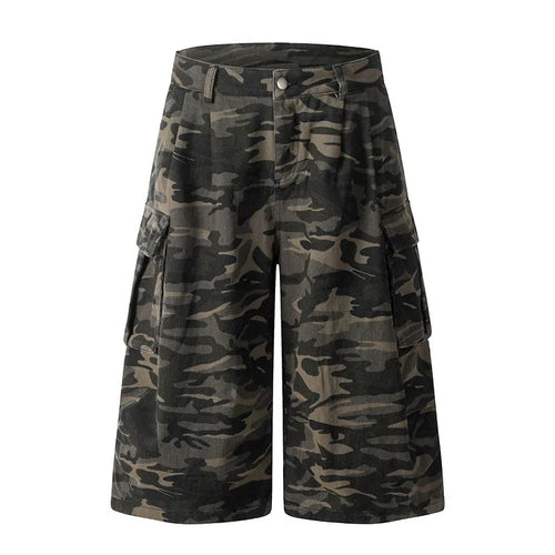 Load image into Gallery viewer, Men's cargo shorts American Style High Street Straight Leg pants Summer Loose Trendy Male Casual Bottoms 2025 9W1723
