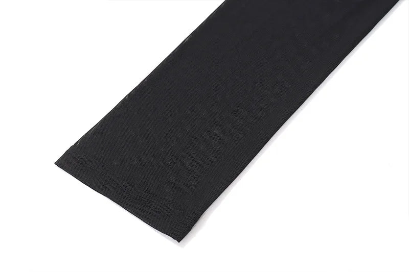 Mesh Strapless Long Sleeve Sexy Mini Dress For Women Off-shoulder Halter Chest Wrap Bodycon Club Party Dress Elegant