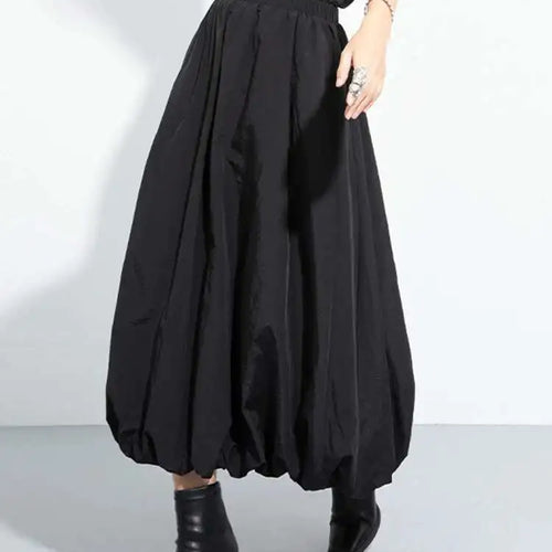 Load image into Gallery viewer, High Elastic Waist Black Brief Pocket Long Elegant Bud Half-body Skirt Women Fashion Tide New Spring Autumn 2025 1DH7170
