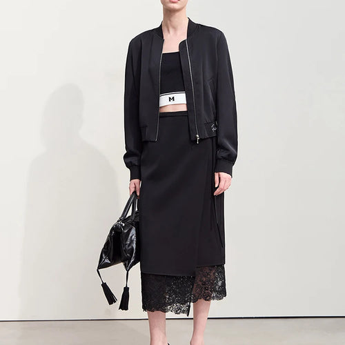 Load image into Gallery viewer, Minimalism 2024 Skirts for Women New Autumn Elegant Commuter Lace Strap Skirt One-piece Wrap Fashion Women's Skirt 12443012
