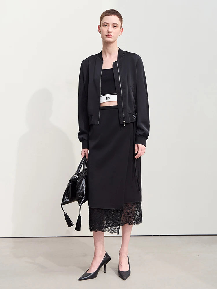 Minimalism 2024 Skirts for Women New Autumn Elegant Commuter Lace Strap Skirt One-piece Wrap Fashion Women's Skirt 12443012