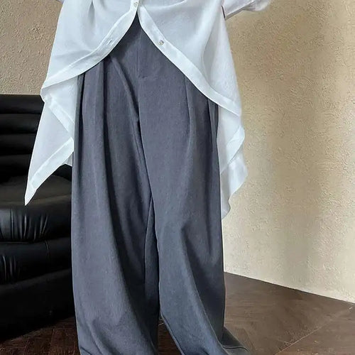 Load image into Gallery viewer, High Waist Wine Red Brief Pleated Long Wide Leg Elegant Pants New Trousers Women Fashion Tide Spring Autumn 2025 1DH6980
