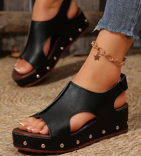 Women's Sandals Heels Sandals For 2025 Summer Shoes Woman Platform Sandals Wedges Heeled Shoes Sandalias Mujer Summer Footwear